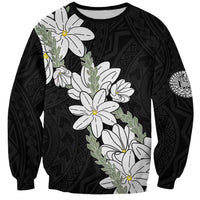 Ia Orana Tahiti Tiare Sweatshirt Black Lei LT7 Unisex Black - Polynesian Pride