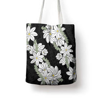 Ia Orana Tahiti Tiare Tote Bag Black Lei - Polynesian Pride