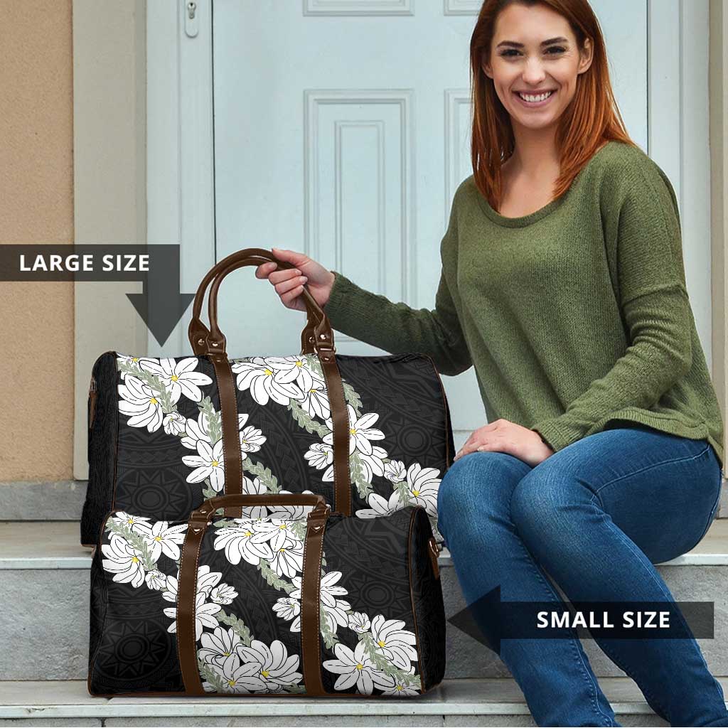 Ia Orana Tahiti Tiare Travel Bag Black Lei - Polynesian Pride