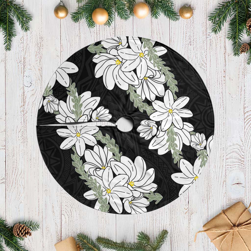 Ia Orana Tahiti Tiare Tree Skirt Black Lei LT7 Casual Black - Polynesian Pride
