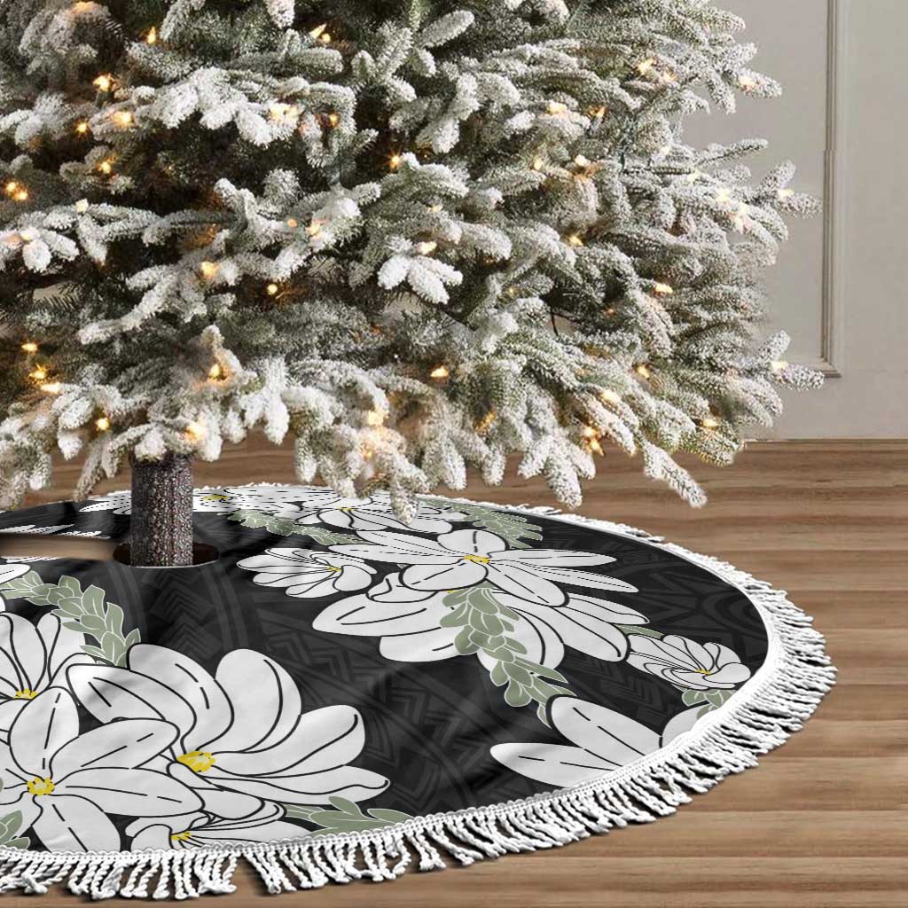 Ia Orana Tahiti Tiare Tree Skirt Black Lei LT7 - Polynesian Pride