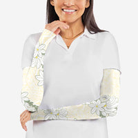 Ia Orana Tahiti Tiare Arm Sleeves Lemon Yellow Lei - Polynesian Pride