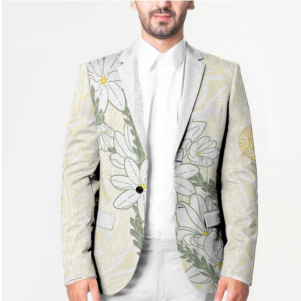 Ia Orana Tahiti Tiare Blazer Lemon Yellow Lei LT7 - Polynesian Pride