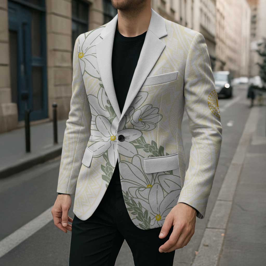 Ia Orana Tahiti Tiare Blazer Lemon Yellow Lei LT7 - Polynesian Pride