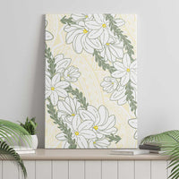 Ia Orana Tahiti Tiare Canvas Wall Art Lemon Yellow Lei LT7 - Polynesian Pride