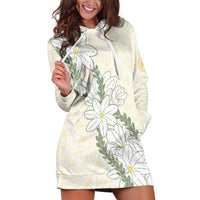 Ia Orana Tahiti Tiare Hoodie Dress Lemon Yellow Lei - Polynesian Pride
