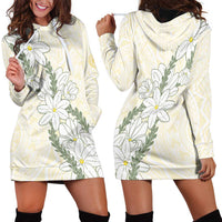 Ia Orana Tahiti Tiare Hoodie Dress Lemon Yellow Lei - Polynesian Pride