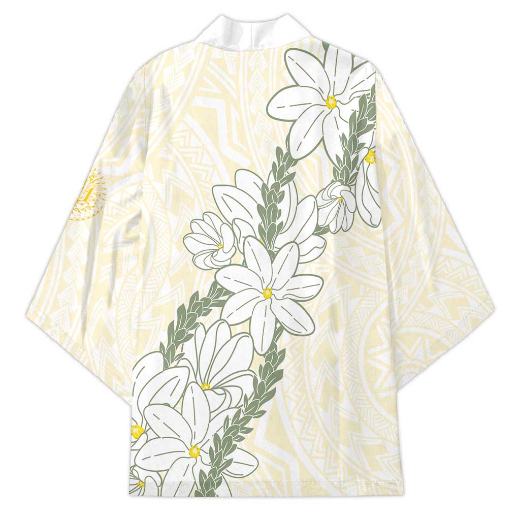 Ia Orana Tahiti Tiare Kimono Lemon Yellow Lei - Polynesian Pride