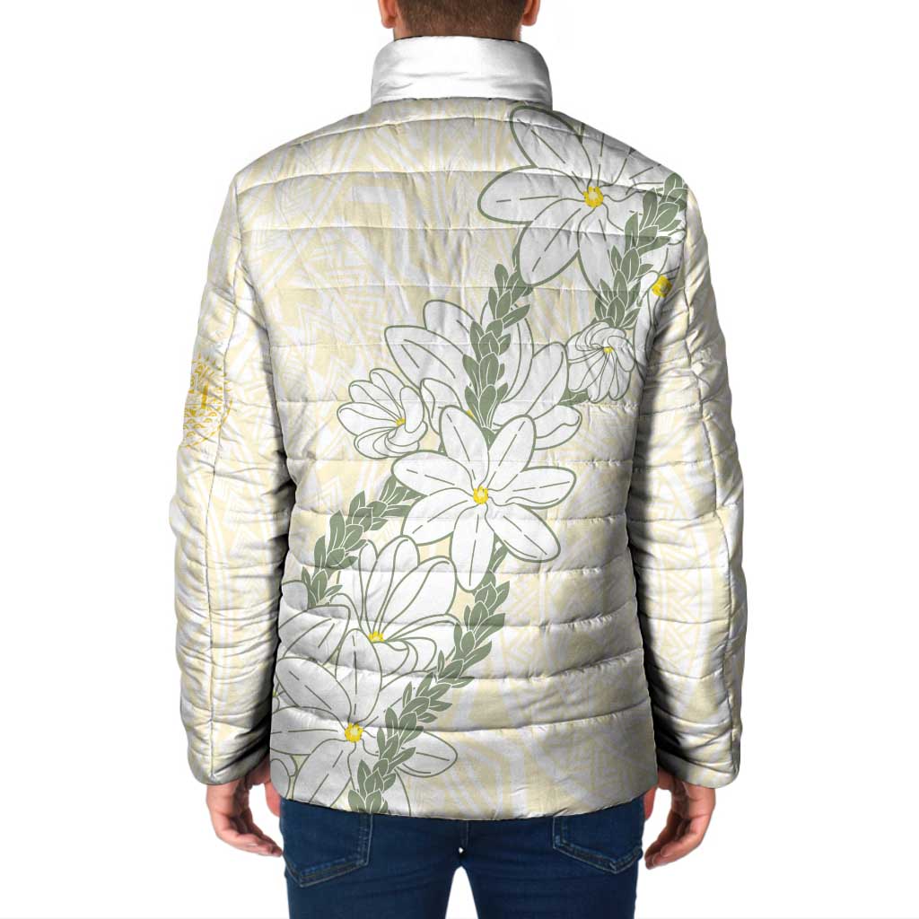 Ia Orana Tahiti Tiare Padded Jacket Lemon Yellow Lei LT7 - Polynesian Pride