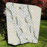 Ia Orana Tahiti Tiare Quilt Lemon Yellow Lei - Polynesian Pride