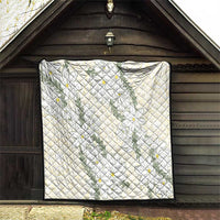 Ia Orana Tahiti Tiare Quilt Lemon Yellow Lei - Polynesian Pride