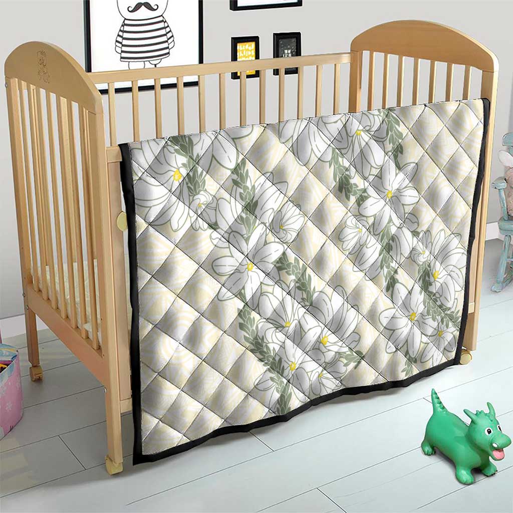 Ia Orana Tahiti Tiare Quilt Lemon Yellow Lei - Polynesian Pride