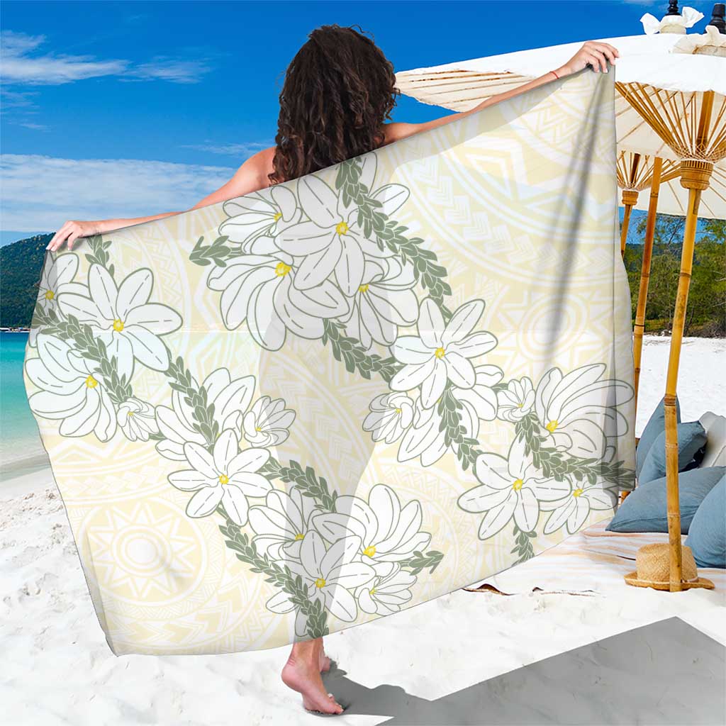 Ia Orana Tahiti Tiare Sarong Lemon Yellow Lei - Polynesian Pride