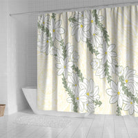 Ia Orana Tahiti Tiare Shower Curtain Lemon Yellow Lei - Polynesian Pride