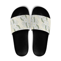 Ia Orana Tahiti Tiare Slide Sandals Lemon Yellow Lei LT7 Lemon - Polynesian Pride