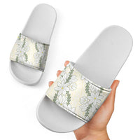 Ia Orana Tahiti Tiare Slide Sandals Lemon Yellow Lei LT7 - Polynesian Pride