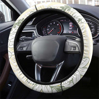Ia Orana Tahiti Tiare Steering Wheel Cover Lemon Yellow Lei LT7 - Polynesian Pride