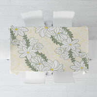 Ia Orana Tahiti Tiare Tablecloth Lemon Yellow Lei LT7 Lemon - Polynesian Pride