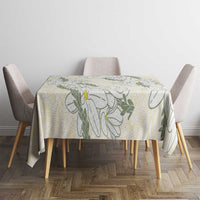 Ia Orana Tahiti Tiare Tablecloth Lemon Yellow Lei LT7 - Polynesian Pride