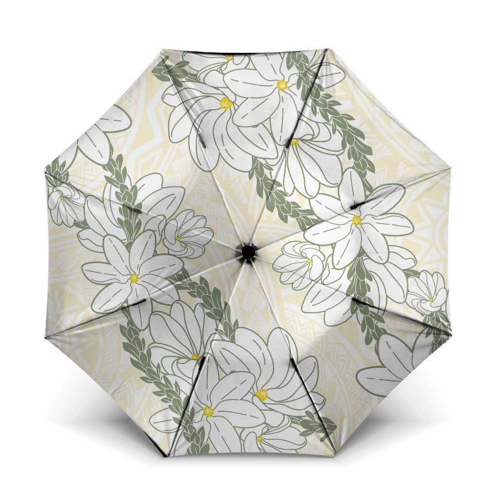 Ia Orana Tahiti Tiare Umbrella Lemon Yellow Lei - Polynesian Pride