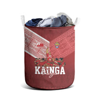 Mate Ma'a Tonga Ngatu Laundry Basket Kainga - Sipi Tau LT7 - Polynesian Pride