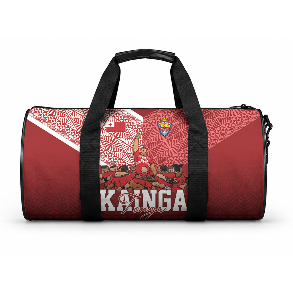 Mate Ma'a Tonga Ngatu Duffle Bag Kainga - Sipi Tau LT7 One size Red - Polynesian Pride