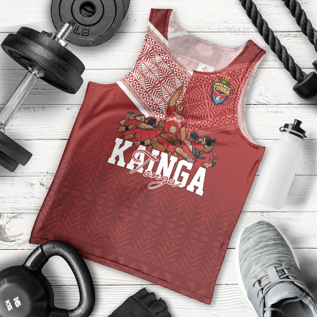 Mate Ma'a Tonga Custom Ngatu Men Tank Top Kainga - Sipi Tau LT7 - Polynesian Pride