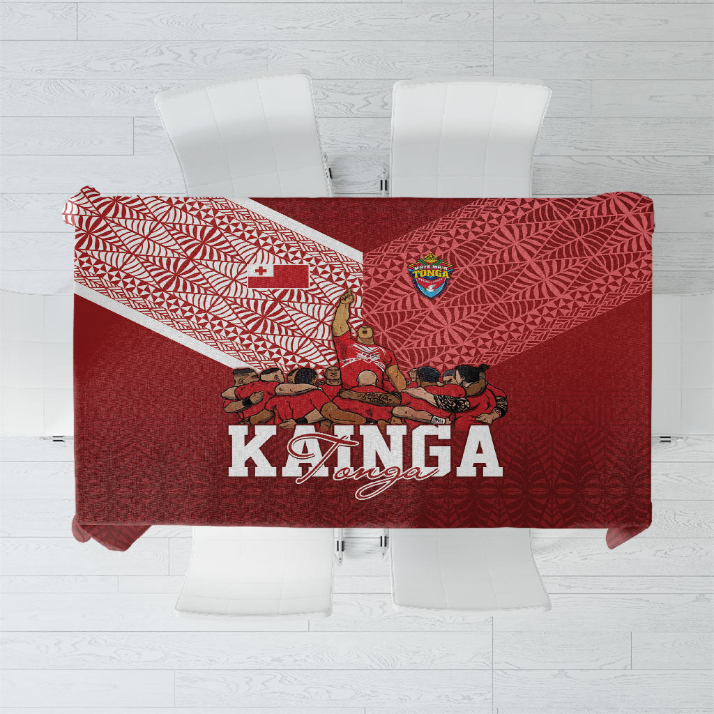 Mate Ma'a Tonga Ngatu Tablecloth Kainga - Sipi Tau LT7 Red - Polynesian Pride