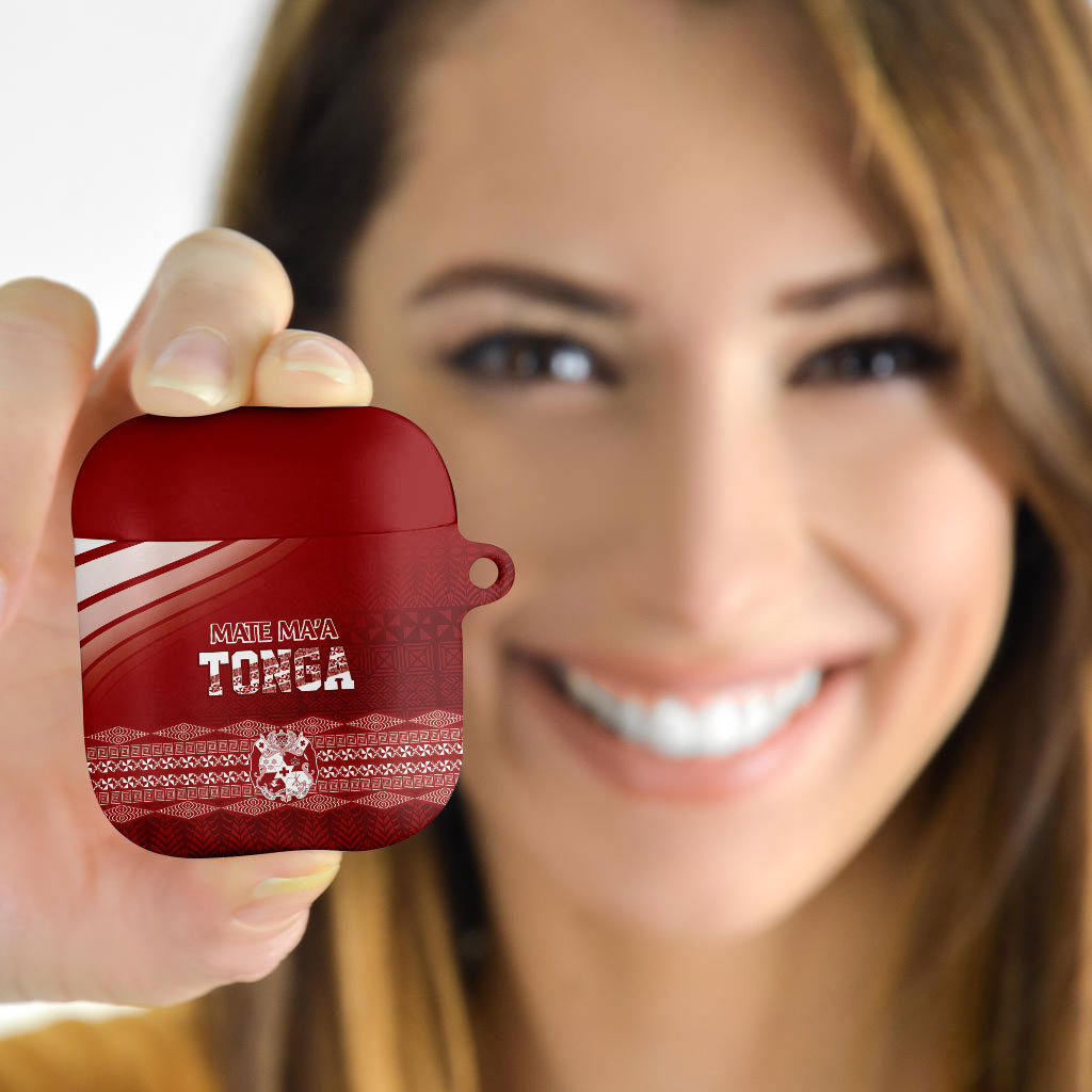 Mate Ma'a Tonga AirPods Case Basic Ngatu Kupesi Motif