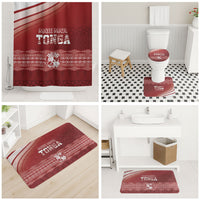 Mate Ma'a Tonga Bathroom Set Basic Ngatu Kupesi Motif LT7 - Polynesian Pride