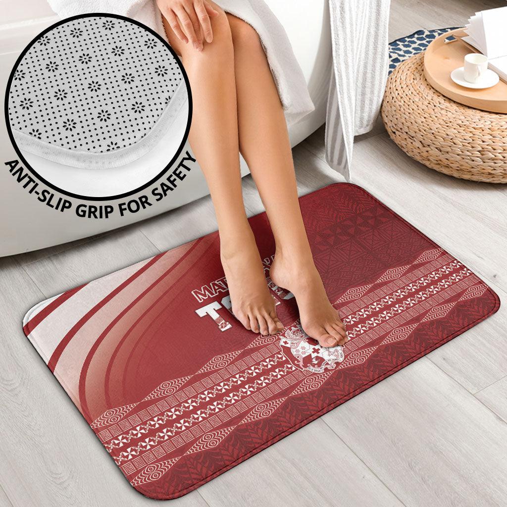 Mate Ma'a Tonga Bathroom Set Basic Ngatu Kupesi Motif LT7 - Polynesian Pride