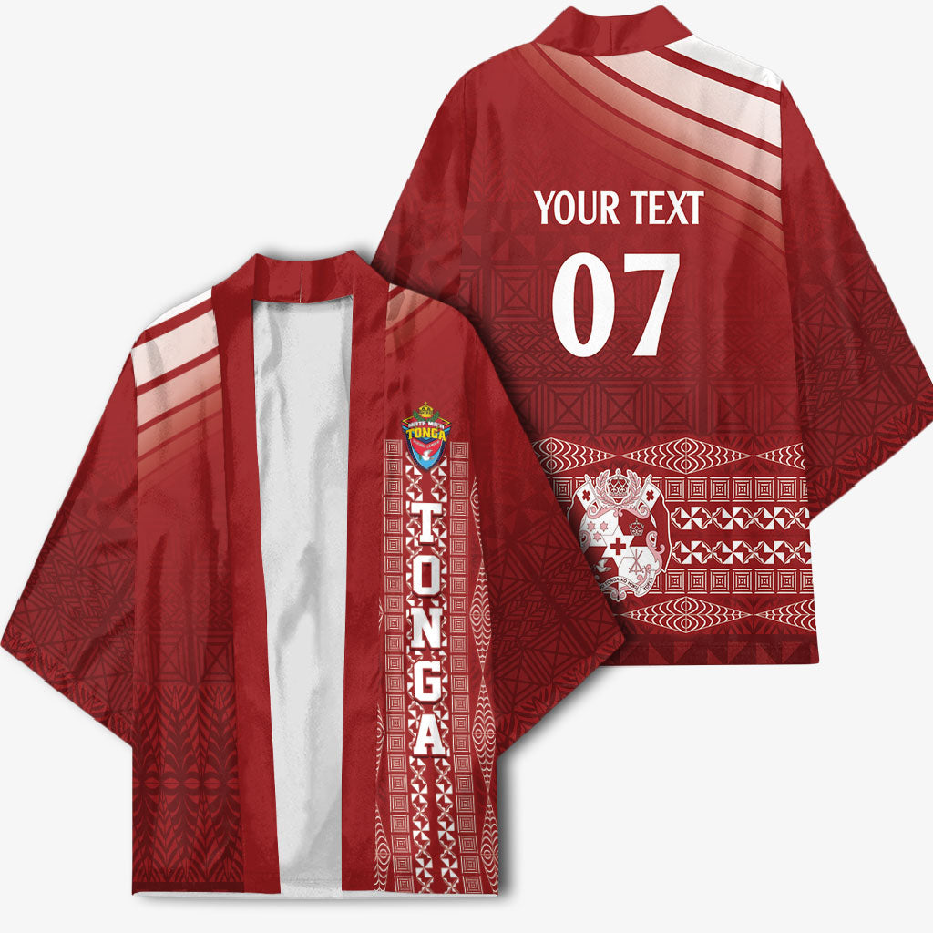 Mate Ma'a Tonga Custom Kimono Basic Ngatu Kupesi Motif