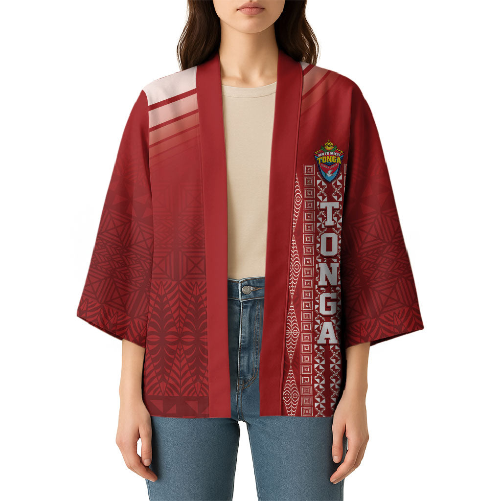Mate Ma'a Tonga Custom Kimono Basic Ngatu Kupesi Motif