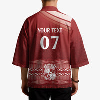 Mate Ma'a Tonga Custom Kimono Basic Ngatu Kupesi Motif