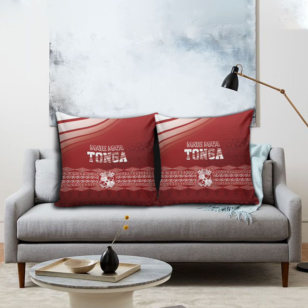 Mate Ma'a Tonga Pillow Cover Basic Ngatu Kupesi Motif