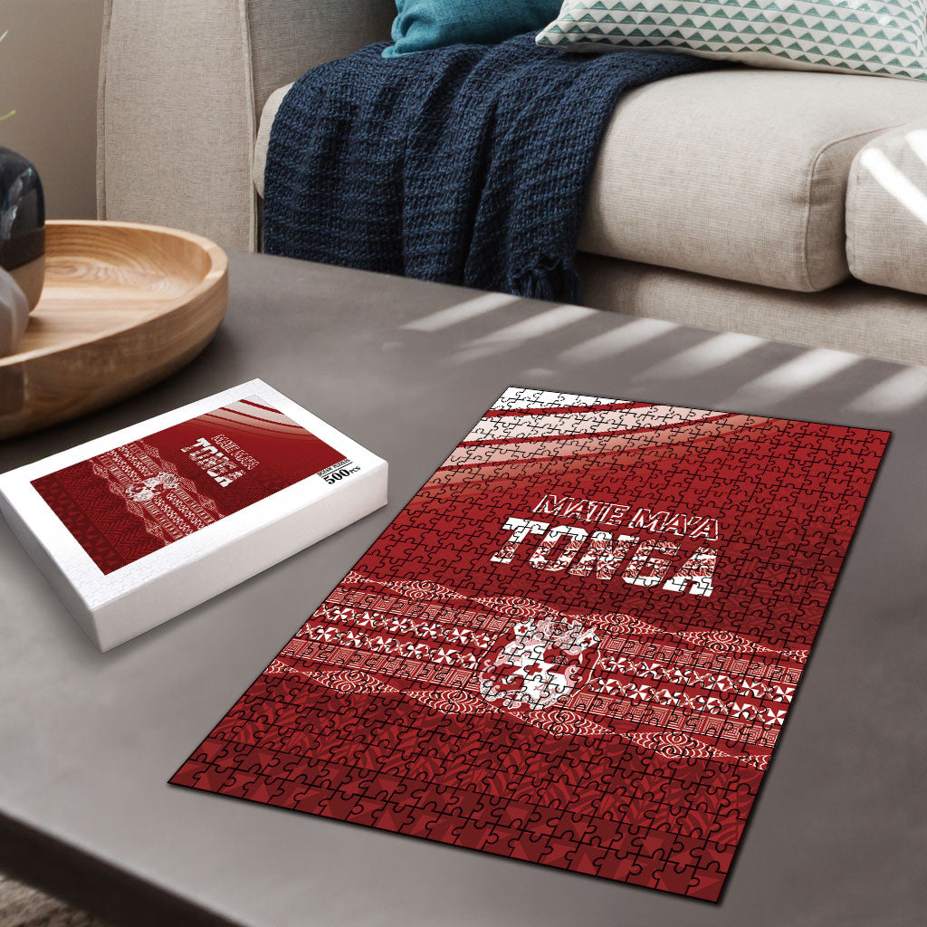 Mate Ma'a Tonga Puzzle Basic Ngatu Kupesi Motif LT7 - Polynesian Pride