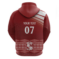 Mate Ma'a Tonga Custom Zip Hoodie Basic Ngatu Kupesi Motif LT7 - Polynesian Pride