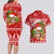 Hawaii Tiki Christmas Couples Matching Long Sleeve Bodycon Dress and Hawaiian Shirt Mele Kalikimaka LT7 - Polynesian Pride