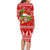 Hawaii Tiki Christmas Family Matching Long Sleeve Bodycon Dress and Hawaiian Shirt Mele Kalikimaka LT7 - Polynesian Pride