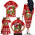 Hawaii Tiki Christmas Family Matching Off Shoulder Long Sleeve Dress and Hawaiian Shirt Mele Kalikimaka LT7 - Polynesian Pride