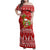 Hawaii Tiki Christmas Family Matching Off Shoulder Maxi Dress and Hawaiian Shirt Mele Kalikimaka LT7 Mom's Dress Red - Polynesian Pride