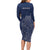 Scotland Rugby Personalized Long Sleeve Bodycon Dress Thistle Royal Style