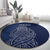 Scotland Rugby Personalized Round Carpet Thistle Royal Style