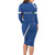 Italy Rugby Personalized Long Sleeve Bodycon Dress Azzurro Savoia - Renaissance Inspired