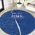 Italy Rugby Personalized Round Carpet Azzurro Savoia - Renaissance Inspired