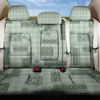 Hawaiian Quilt Tapa On Pastel Mint Palaka Motifs Back Car Seat Cover LT7 One Size Mint - Polynesian Pride