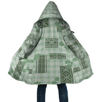 Hawaiian Quilt Tapa On Pastel Mint Palaka Motifs Cloak LT7 Unisex Mint - Polynesian Pride