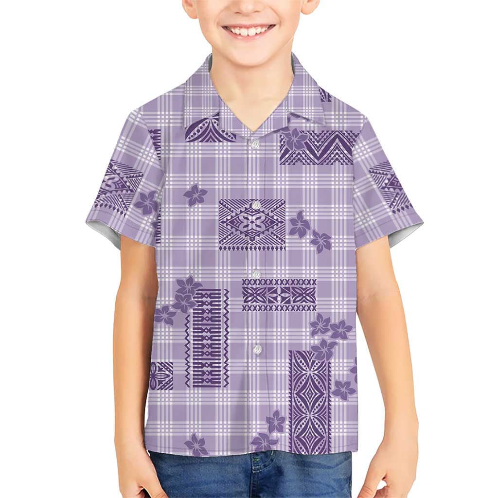 Hawaiian Quilt Tapa On Lilac Palaka Motifs Hawaiian Shirt LT7 - Polynesian Pride