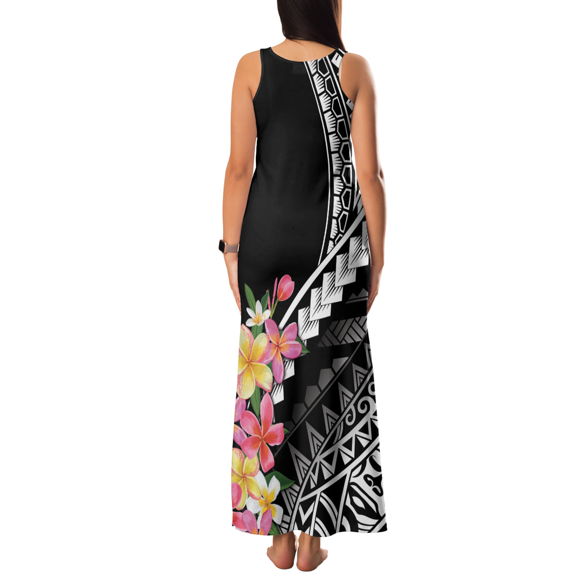 AAPI Heritage Month Family Matching Tank Maxi Dress and Hawaiian Shirt Kanaka Hawaii Plumeria