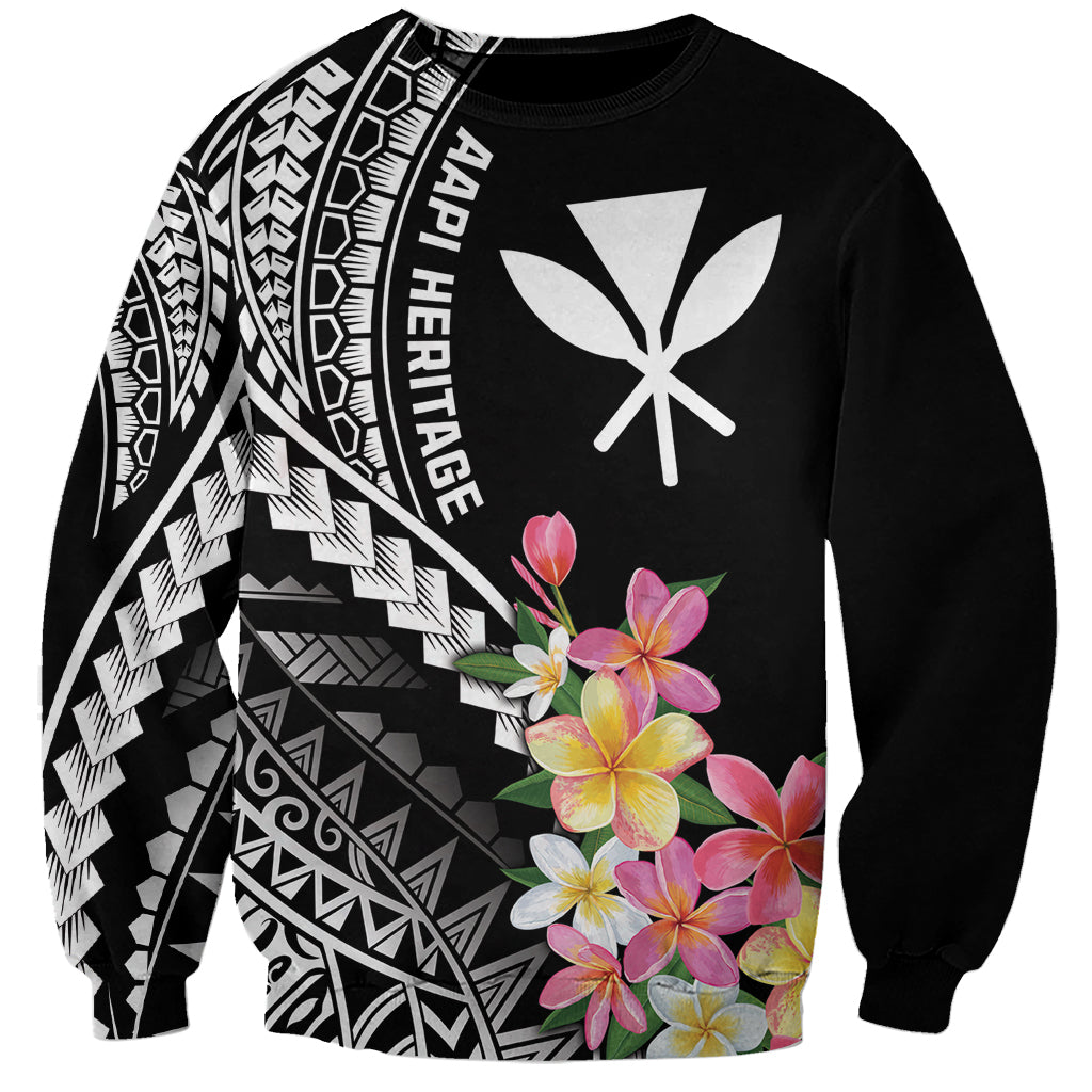 AAPI Heritage Month Sweatshirt Kanaka Hawaii Plumeria